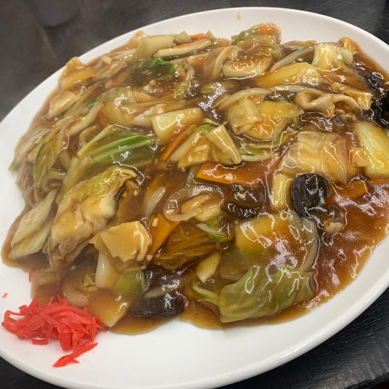 ドデカあんかけ焼きそば醤油(らーめん北彩 北広島店 )