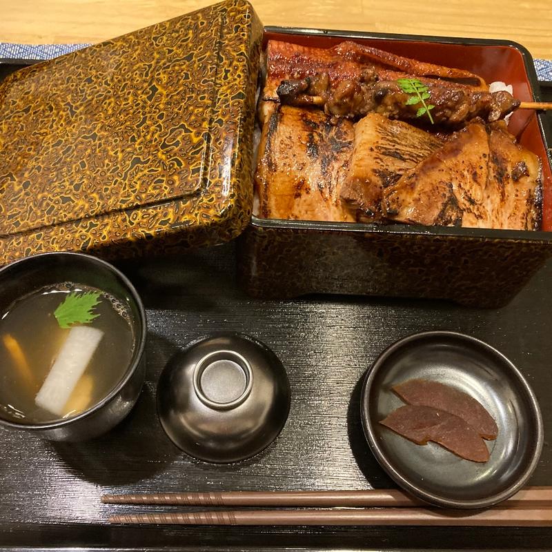 鰻チャーシュー重(麺屋 鯖の上にも三年)