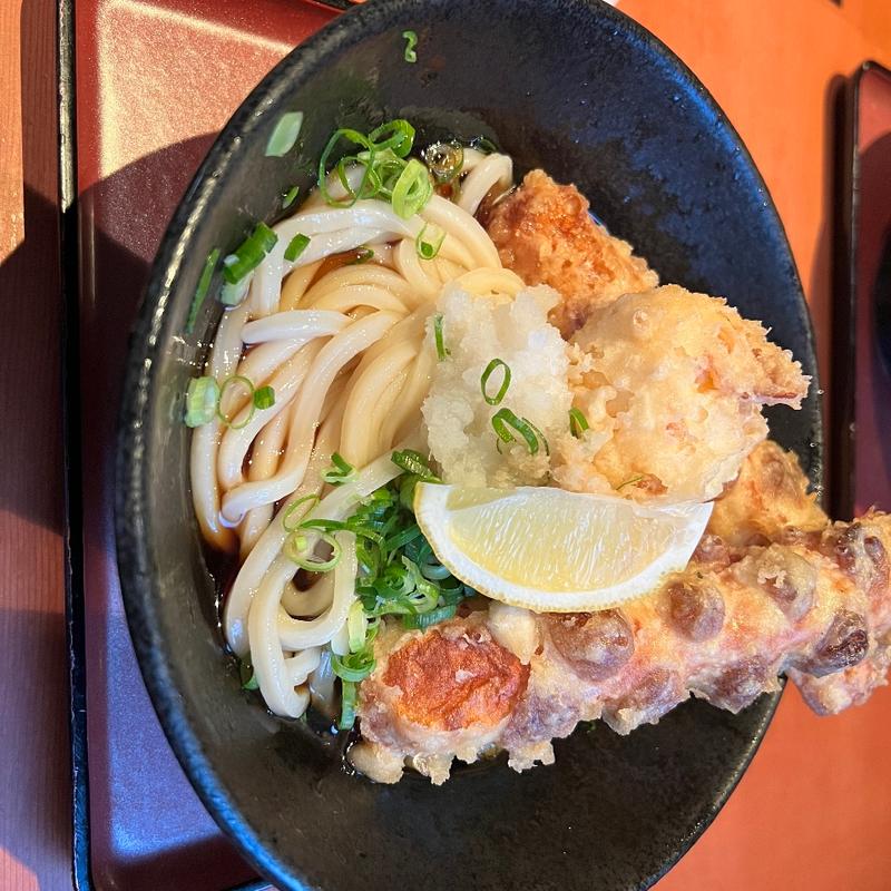 ちくわ天玉子天ぶっかけうどん(はんげしょう )