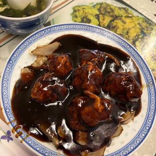 黒酢酢豚ランチ(天龍菜館)