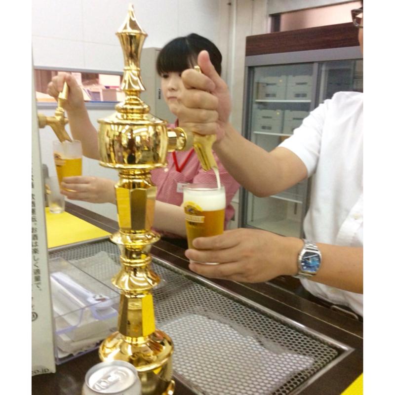 出来立ての一番搾り(キリンビール 滋賀工場 )