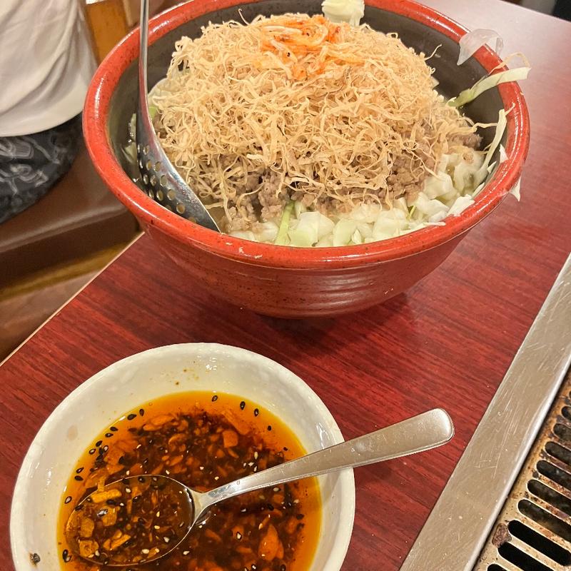 旨しびれラー油もんじゃ(ひょうたん)