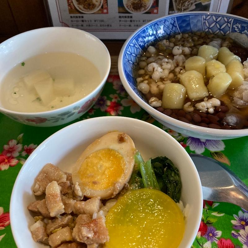 綜合豆花Sセット（魯肉飯）(家豆花)