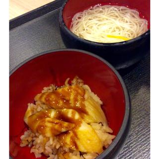 あなご飯と温麺(ドーミーイン姫路)