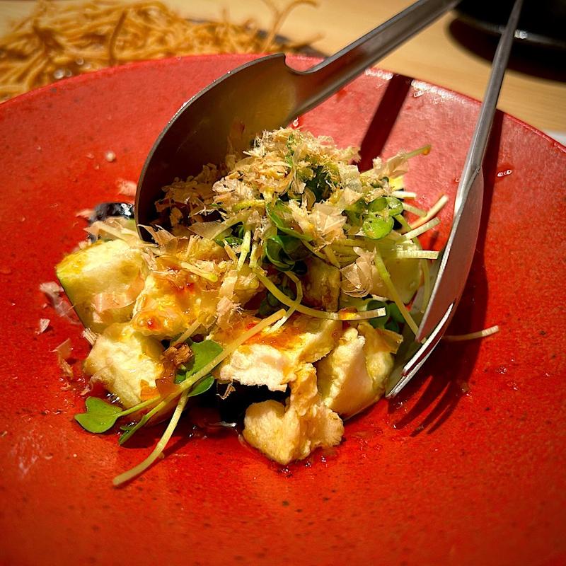 水茄子のサラダ(蒲郡桔梗屋)