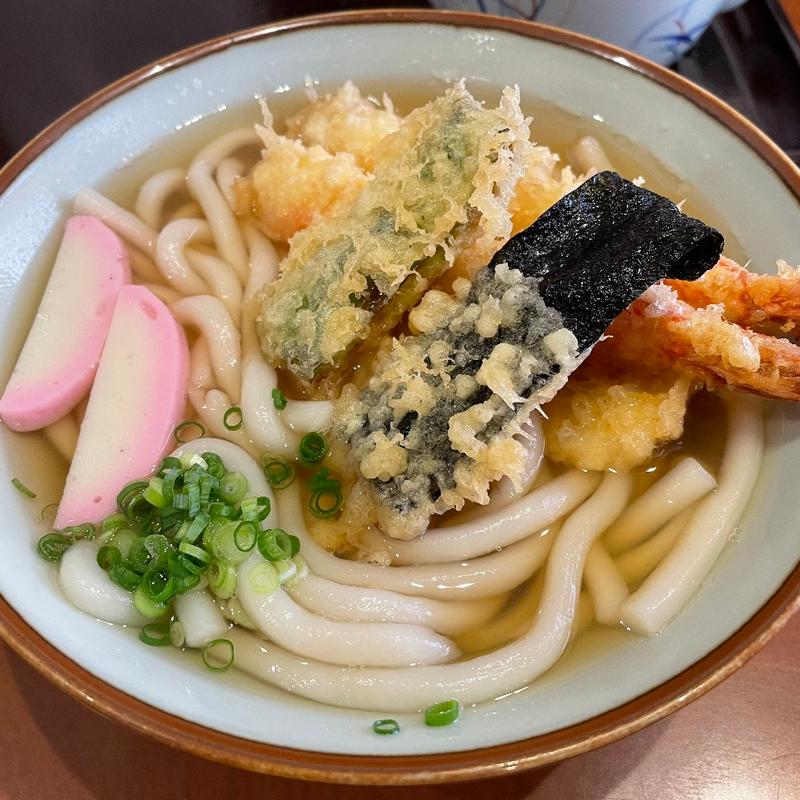 天ぷらうどん(お食事処 長谷苑)