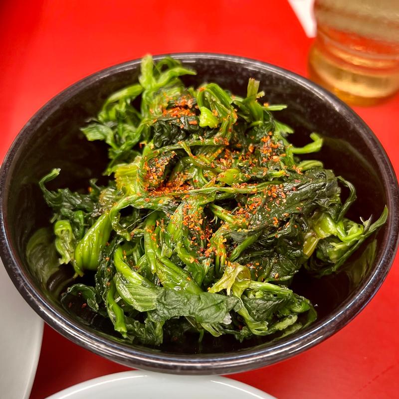 ほうれん草(ラーメン山岡家 新すすきの店)