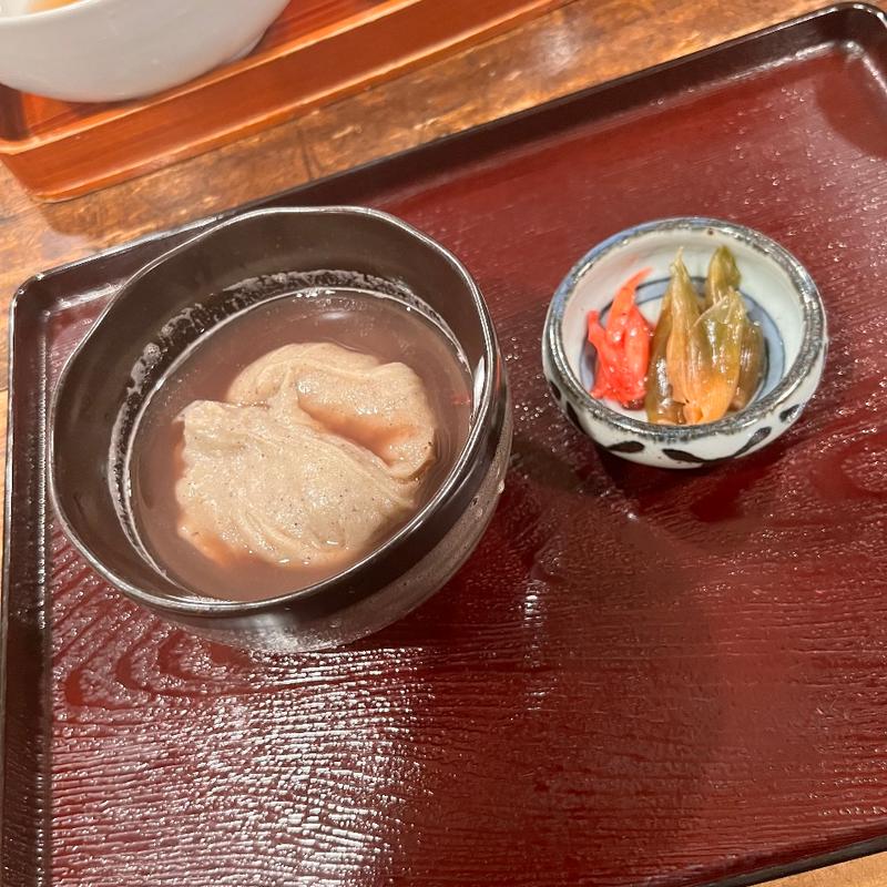 そばぜんざい(名代手打そば 寿美久)