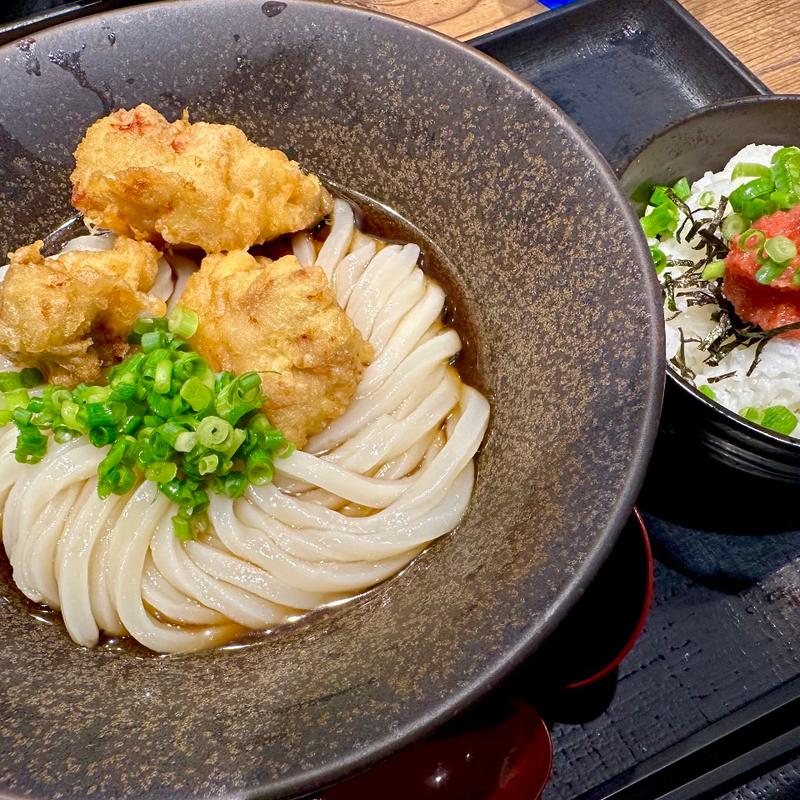 鶏天うどん(山下本気うどん 渋谷並木橋)
