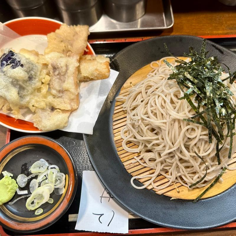 週替わり天ぷらそば(ざるそば屋)