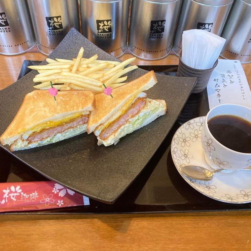 エビカツサンド(桜珈琲 美原店)