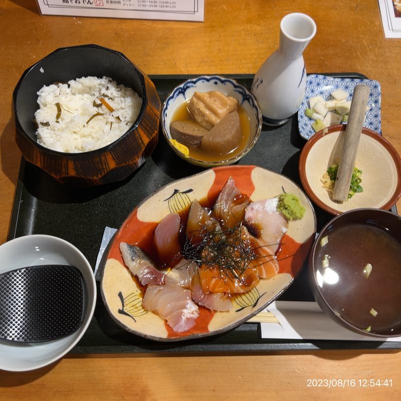 本日の漬け定食並(鮨とおでん＆アンド神田小川町店)