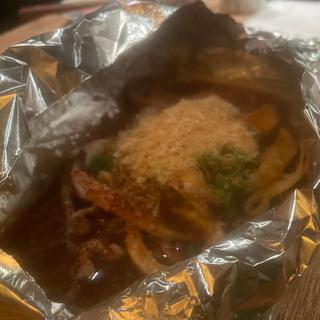 イカワタのゲソホイル焼き(味噌鐵 カギロイ)