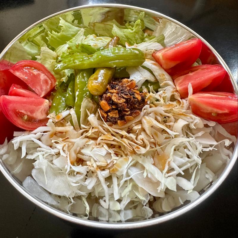 野菜たっぷり冷やし中華 麻辣香油のせ(ベルクス 東墨田店)