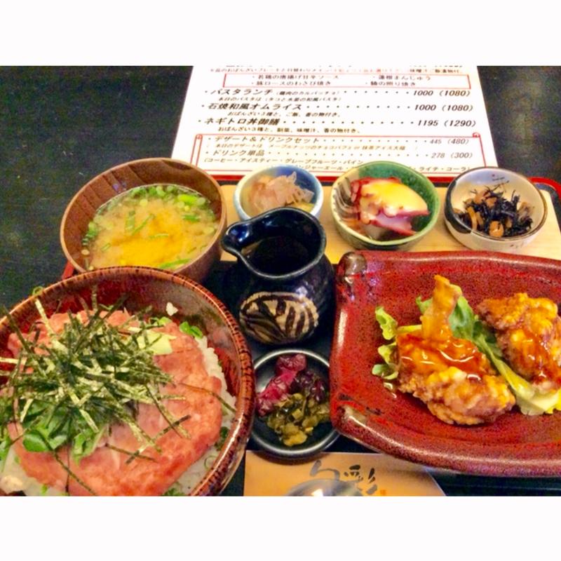 ネギトロ丼御膳(美食酒家・旬彩山崎店)