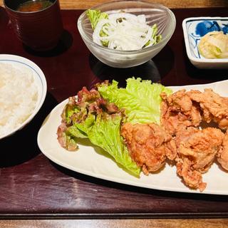 鶏唐揚げ定食(寿司・和食 がんこ 阪急東通り店)