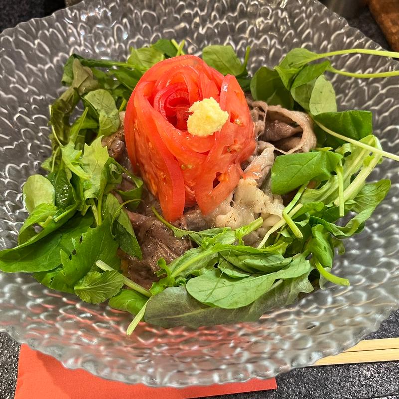 肉ひやし【限定】(烈志笑魚油 麺香房 三く)