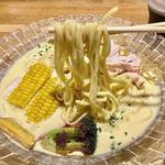 冷やしコーンスープ麺(麦×鶏)