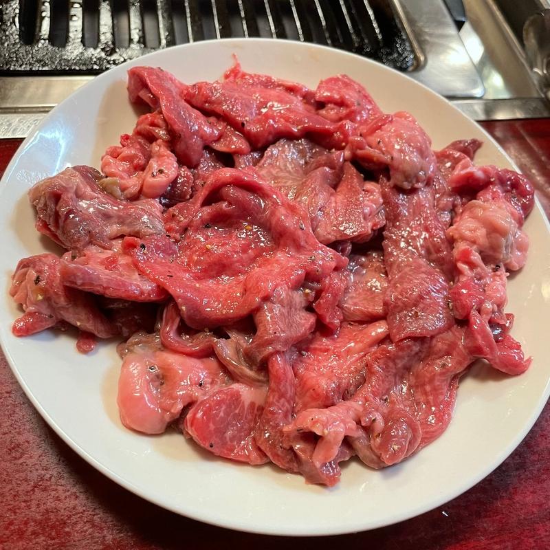 ハラミ、タン塩、レバー(天楽)