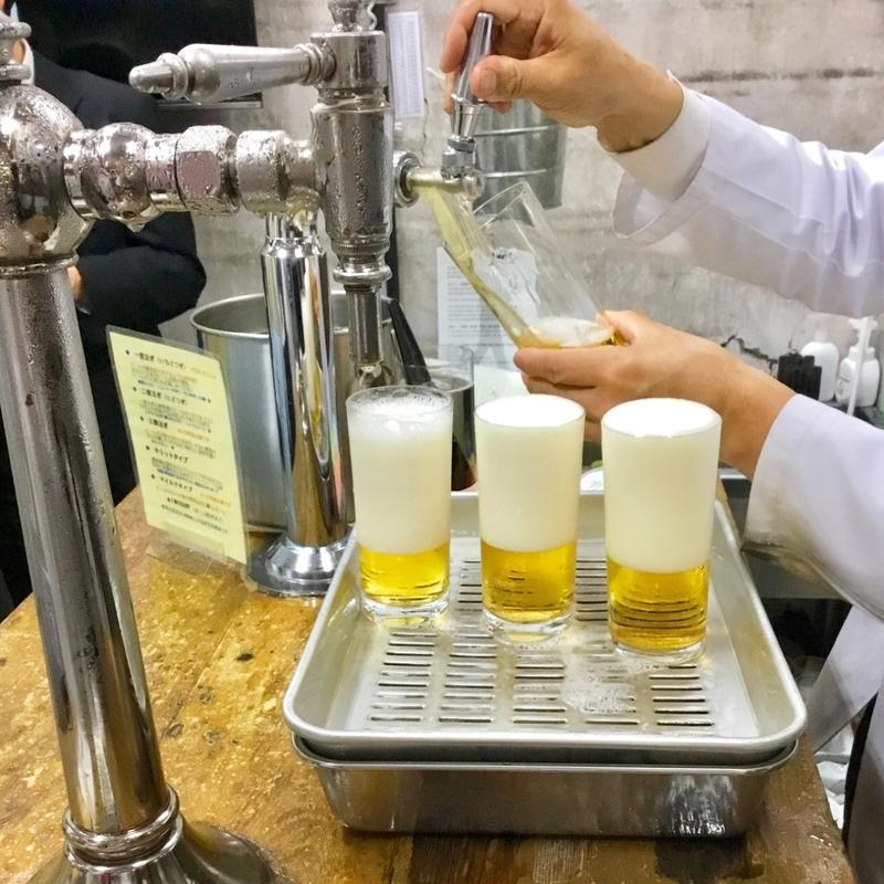 アサヒ生ビール（二度つぎ）(ビールスタンド重富 （重富酒店）)