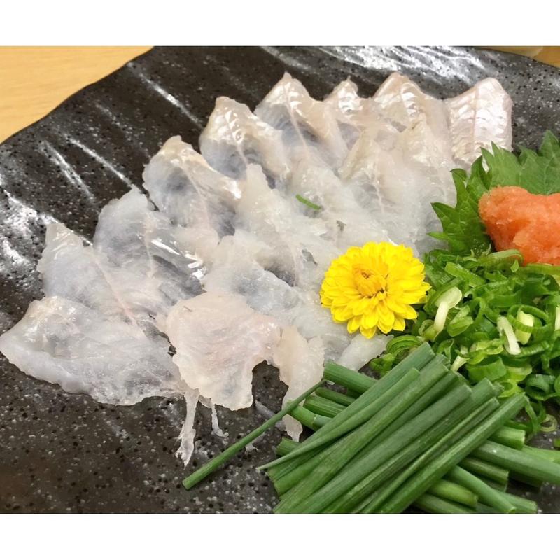 穴子の薄造り(廣島料理専門 酔心ekie広島店)