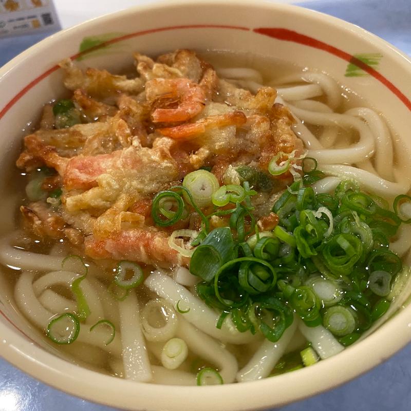 えび玉かき揚げうどん(ビッグさんど)