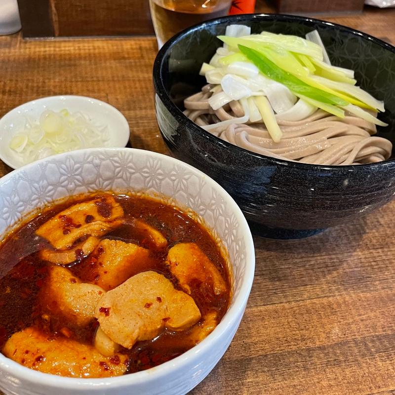 辛肉蕎麦(肉蕎麦むね 足立保塚店)