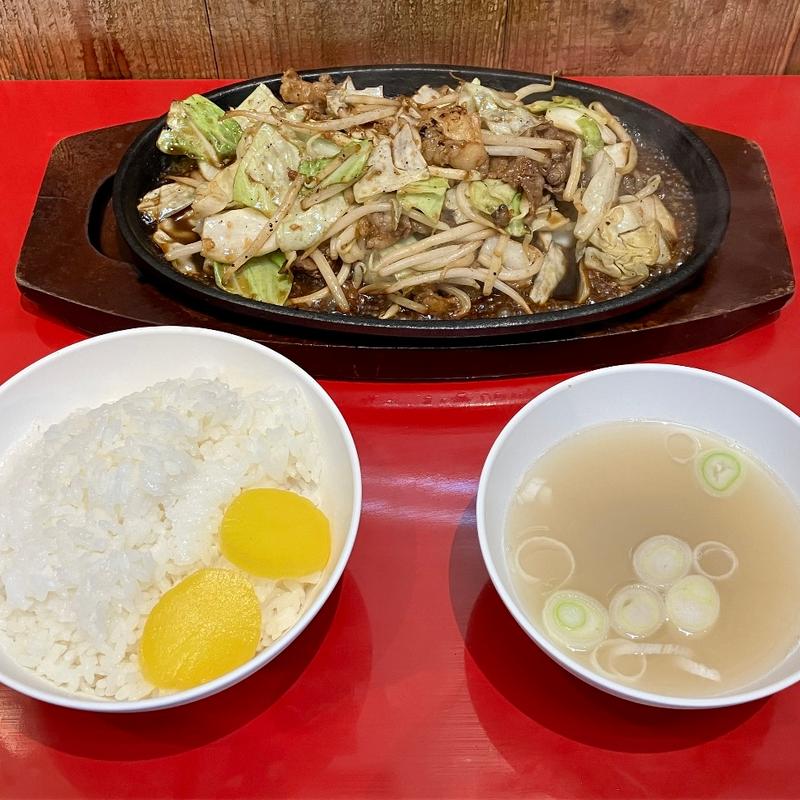 ランチセットご飯中盛(鉄板焼肉 丸玄)