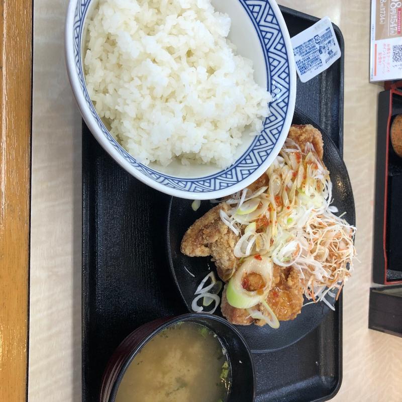 油淋鶏から揚げ定食(吉野家 ５０号線バイパス太田店)