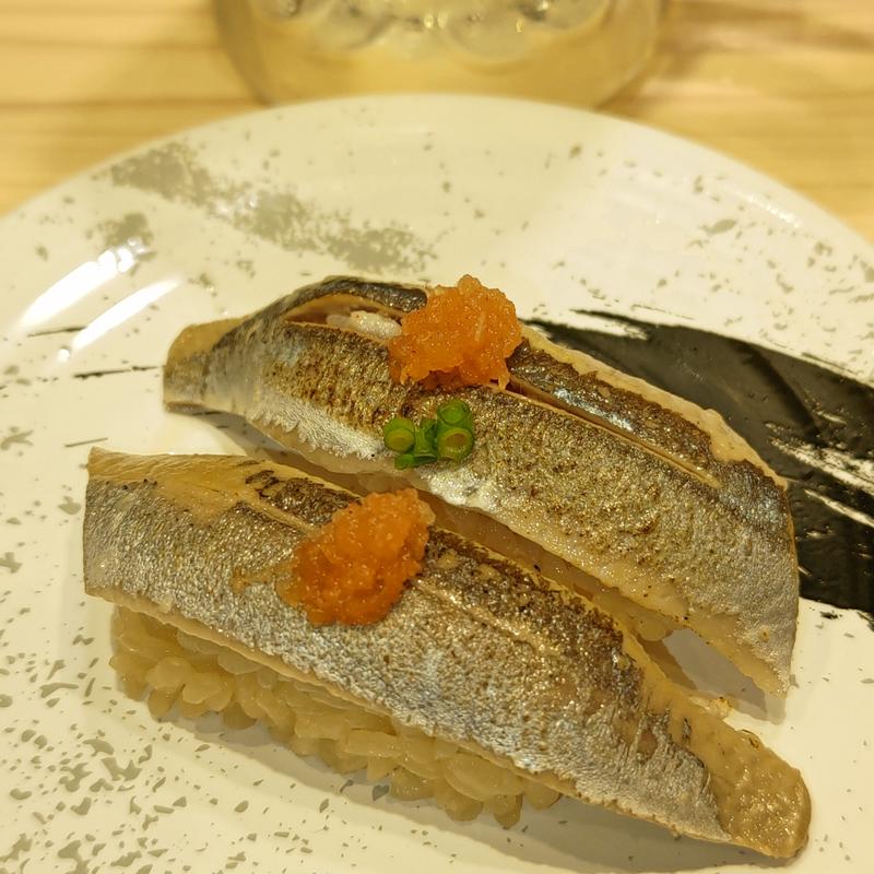 さんま炙り(回転寿司みさき イオンフードスタイル港南台店)