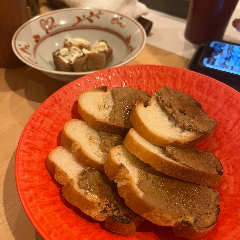 鶏レバーのブリュレ(赤坂焼鳥 鳳)