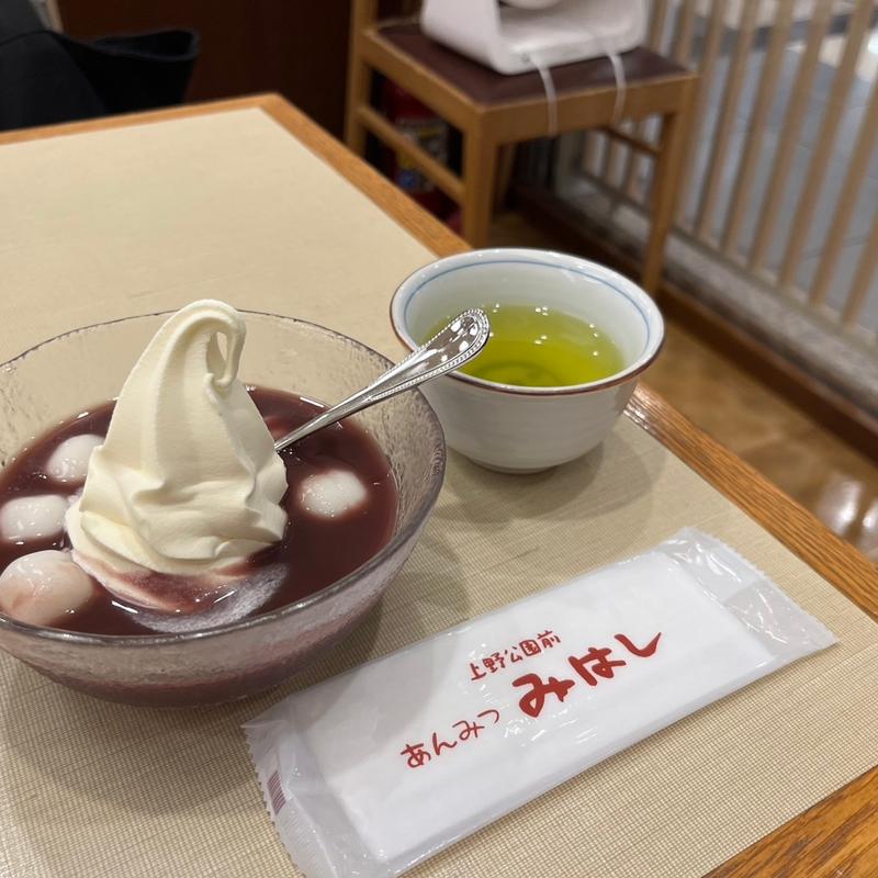 クリーム冷やし白玉しるこ(あんみつ みはし 東京駅一番街店)