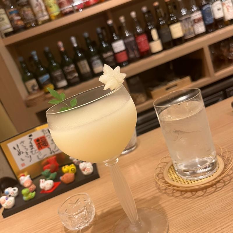 贅沢にすりおろした和梨のカクテル(Bar和ごころ赤坂)