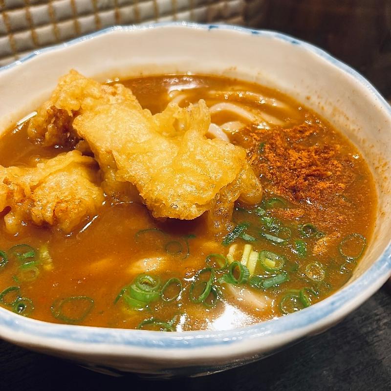 とり天カレーうどん(たけうちうどん店 )