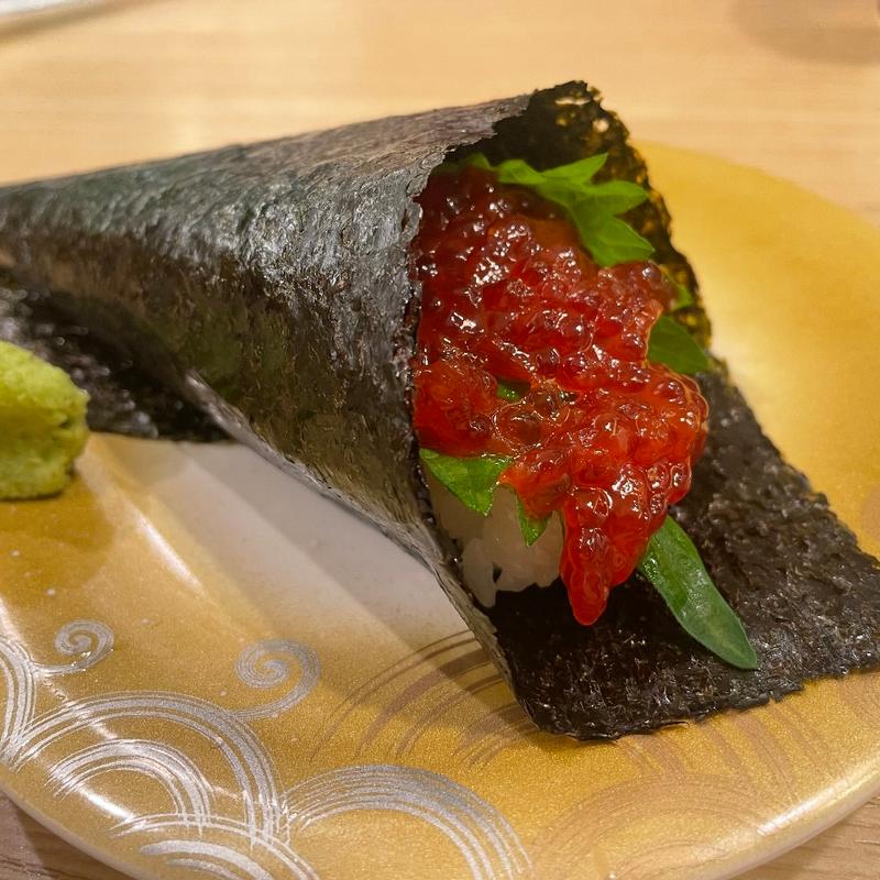 筋子手巻き(回転寿し トリトン 東京スカイツリータウン・ソラマチ店)