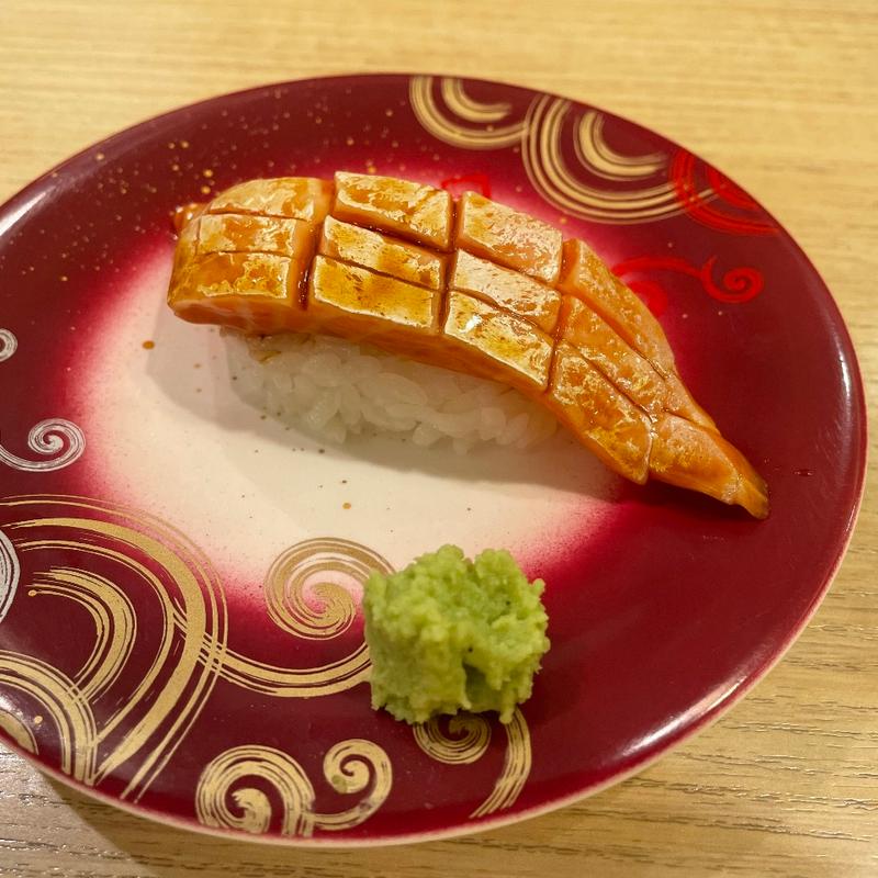 厚切りサーモンハラス(回転寿し トリトン 東京スカイツリータウン・ソラマチ店)