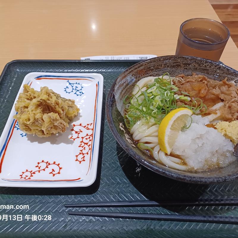 肉おろしぶっかけ（中）(はなまるうどん アピタ千代田橋店 3階)