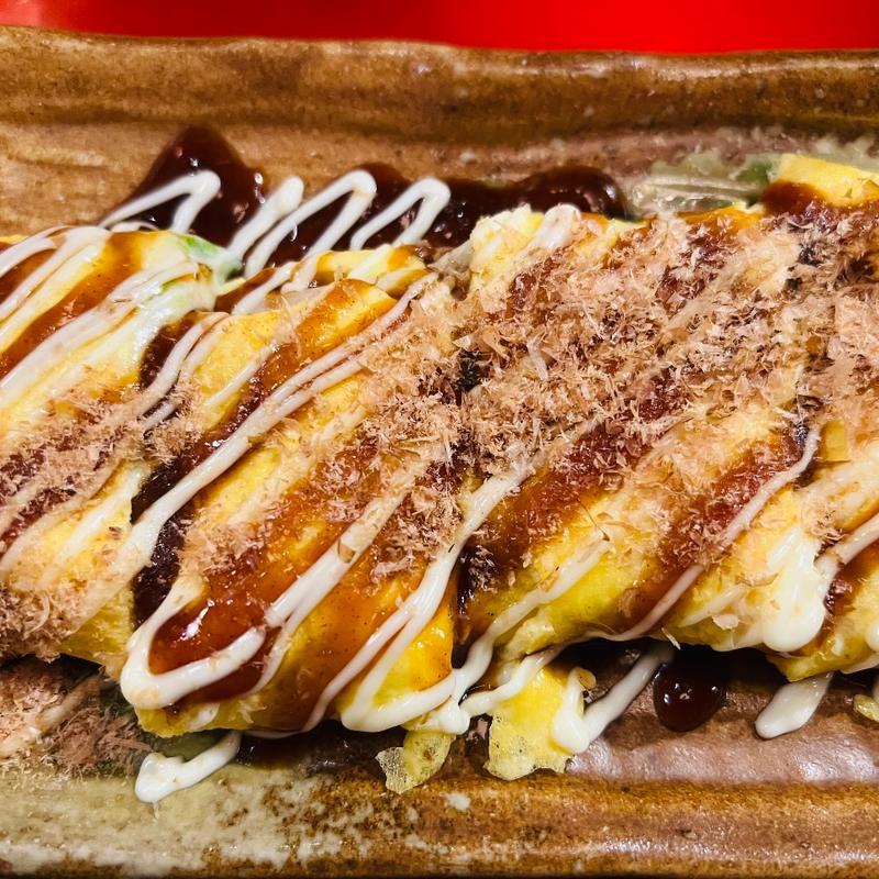 餅とチーズの豚平焼き(九ちゃん)