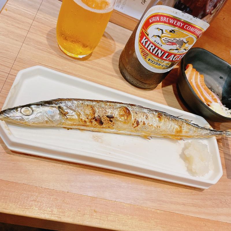 サンマ塩焼き(立ち呑み庶民 大阪駅前第2ビル店)