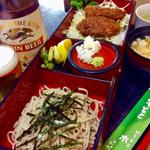 蕎麦とソースカツ丼のセット(割烹食堂 水車 )