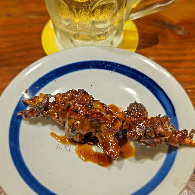 うなぎ肝串(炭火焼専門店 オオギヤと宇奈とと 新杉田駅前店)