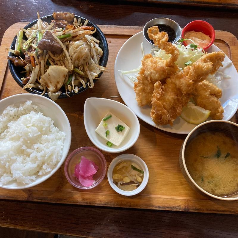 ハーフ＆ハーフ定食(フルカワ食堂 )