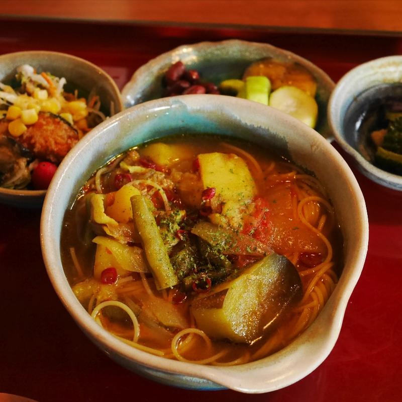 ビルマ汁のスープパスタ御膳(陶知庵 )