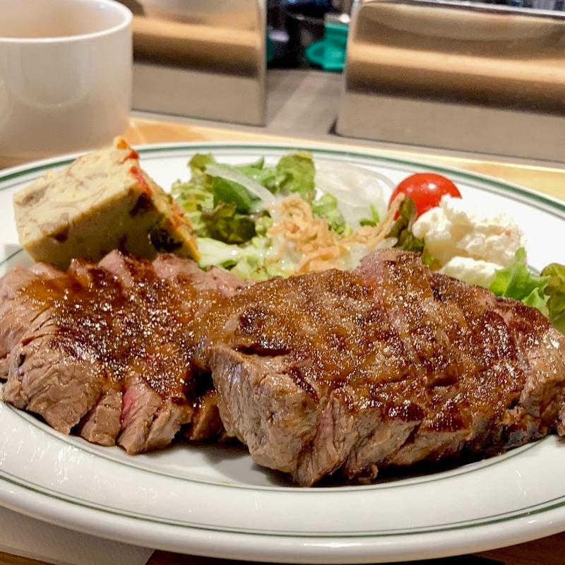 ダブルロースステーキランチ(グリルモトカラ 堺筋本町)