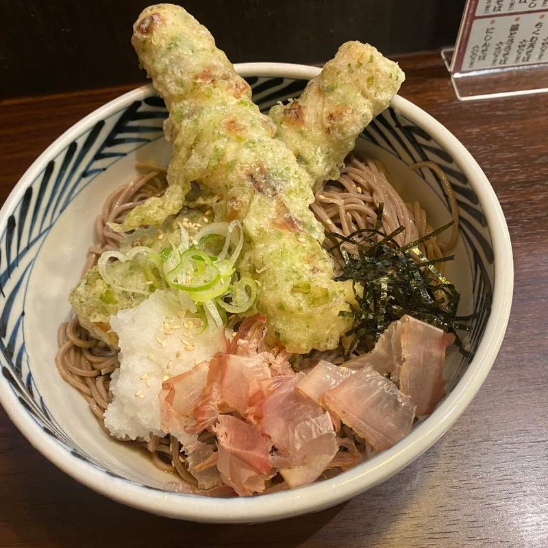 ちくわ天おろしぶっかけそば　冷やし(おらが蕎麦 名古屋名鉄イートインストリート店)
