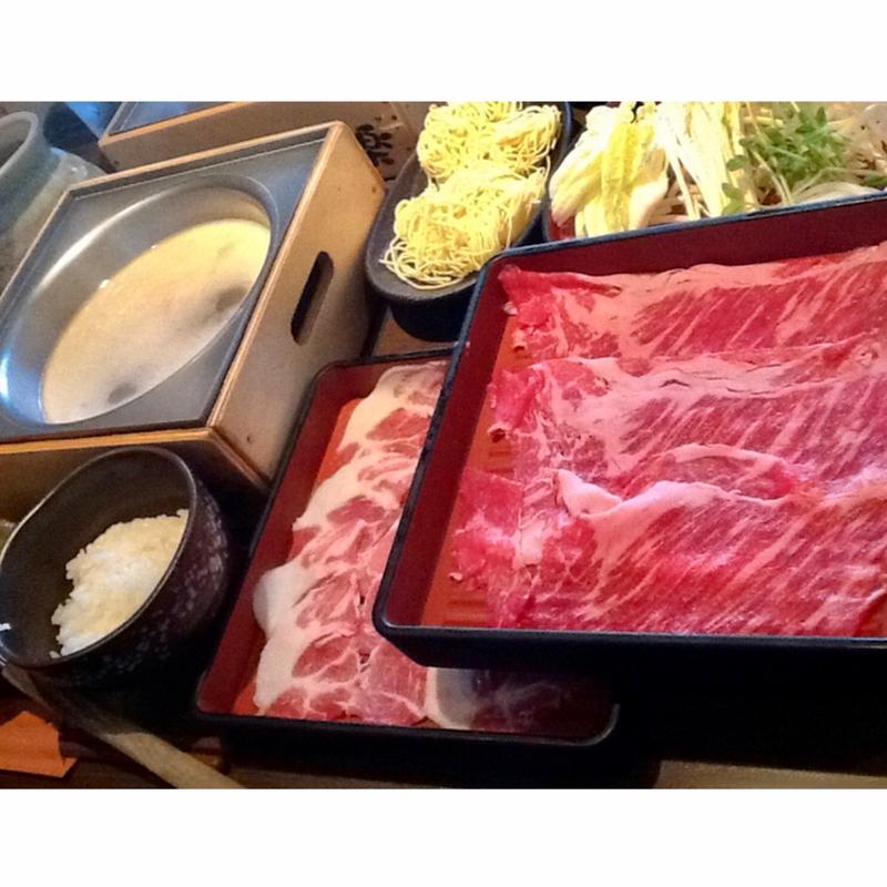 しゃぶしゃぶランチ(牛+豚)(しゃぶらく 三河安城店)