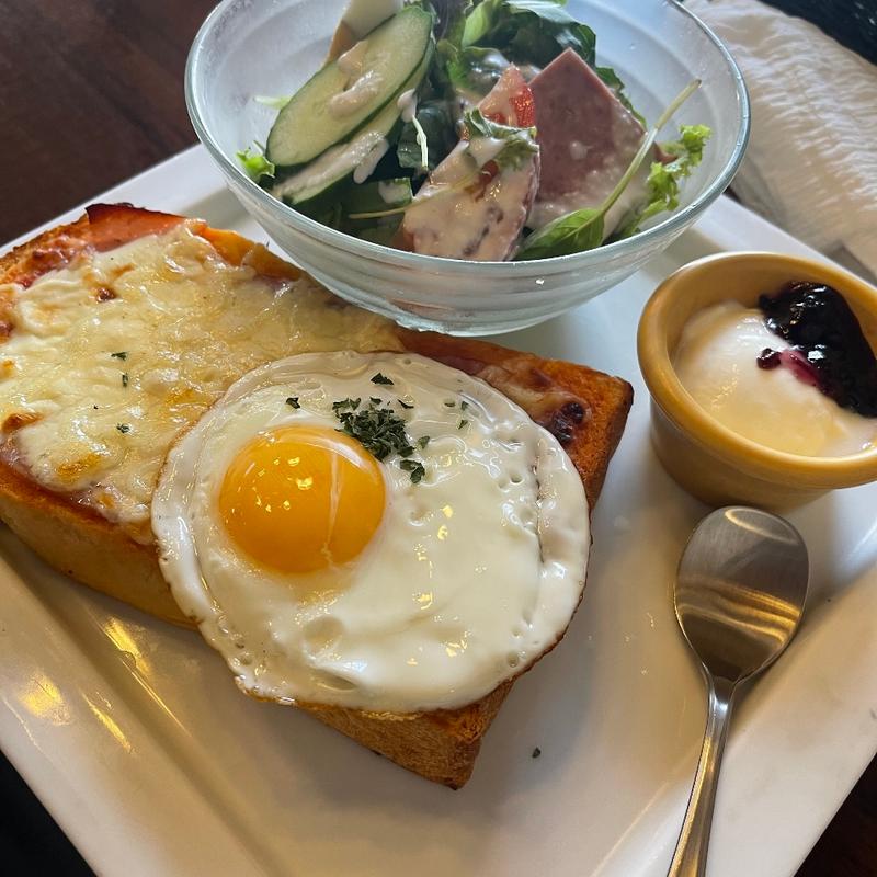 ハムエッグトースト＆サラダプレート(星乃珈琲店 西明石店)
