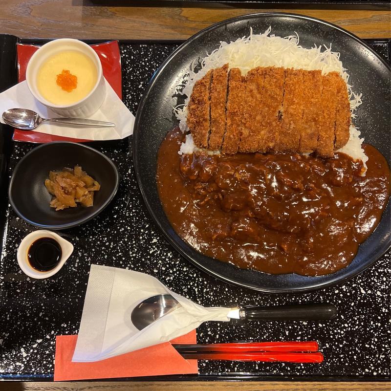 牛スジ牛カツハヤシカレー(国産牛カツ 鶏南蛮 ほそ川)