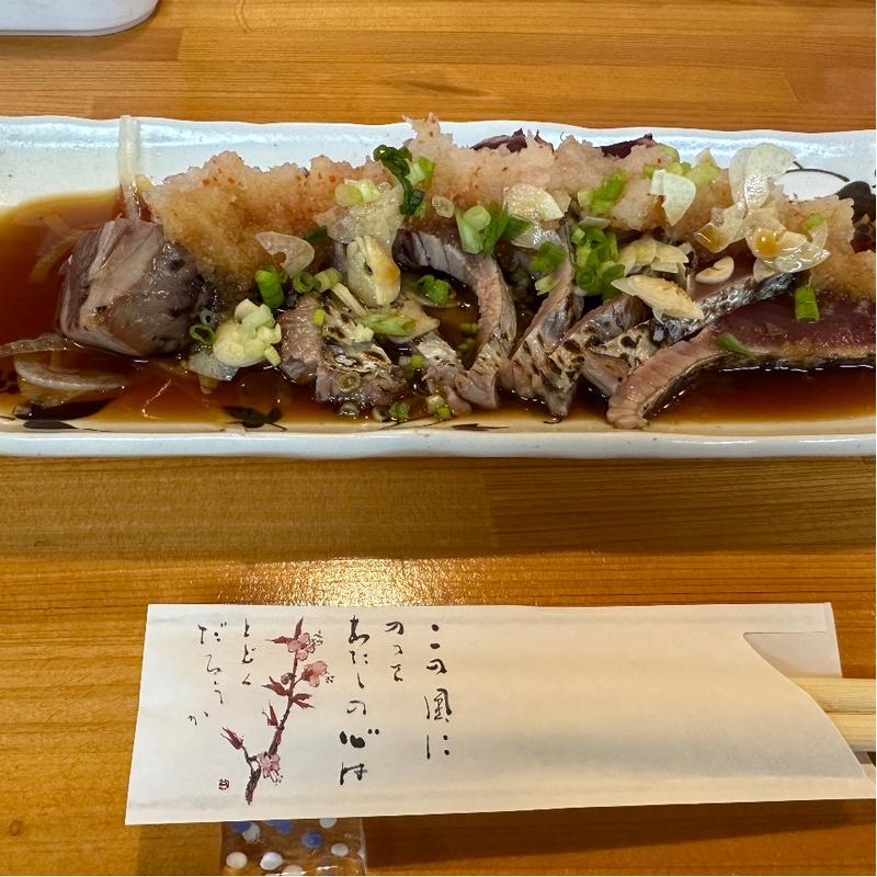 鰹のタタキ(早苗寿司)