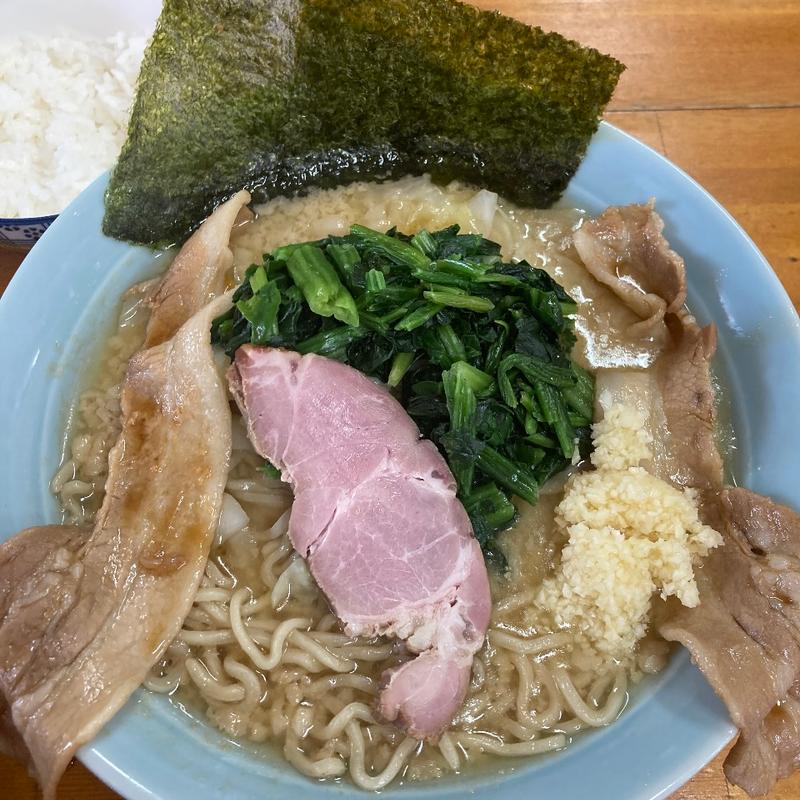 横浜家系ラーメン＋ライス(ラーメンたかはし)